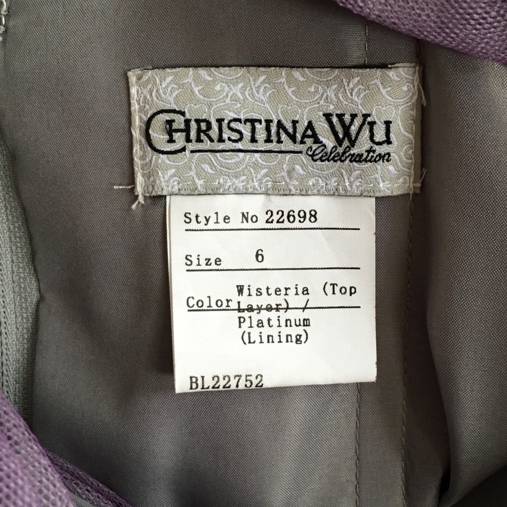 Christina Wu Blush Tulle A-Line Gown with Sweetheart Bodice *WISTERIA* - Picture 5 of 7